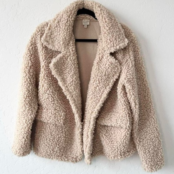 Ellison Jackets & Blazers - Ellison Cream Teddy Jacket